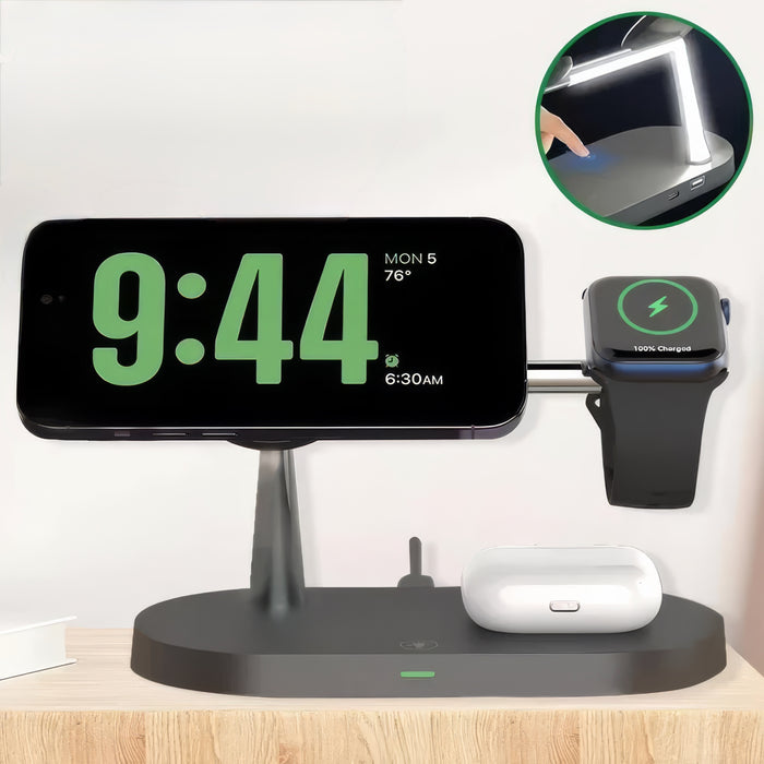 3-in-1 Wireless Charger Stand with Nightlight