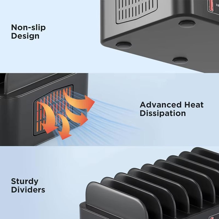 150W 16-Port USB Charging Station