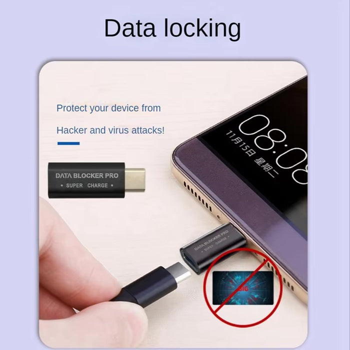 USB Type-C Data Blocker - Protect Your Data, Fast Charge (2 Pack)