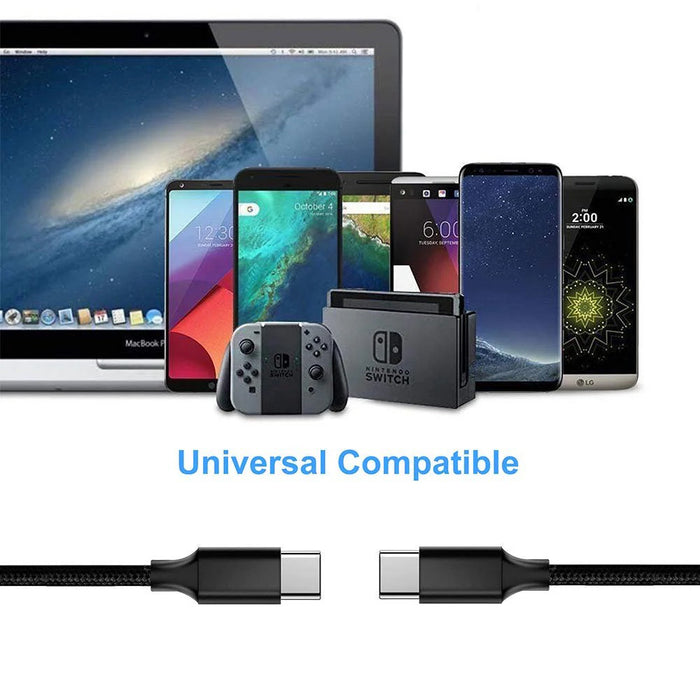 USB-C to USB-C Short Cable, 5-Pack