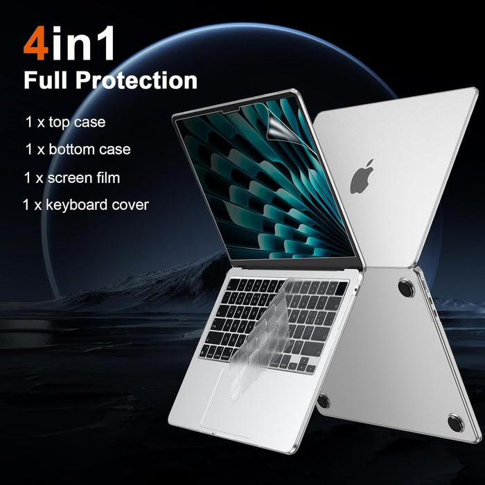 Hard Shell Case for MacBook Air 15" M2/M3 (A2941/A3114) - Ice Frost