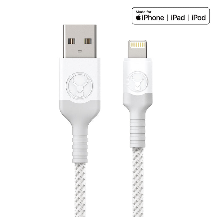 Bonelk USB To Lightning Cable Longlife Series 2 M (White/Grey)