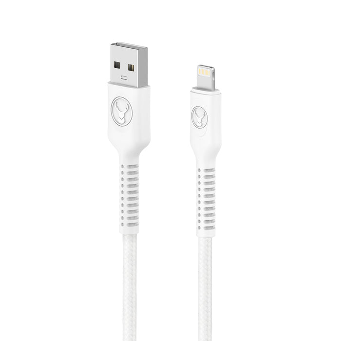 Bonelk Long-Life Easy Grip USB-A To Lightning Cable 1.2m (White)