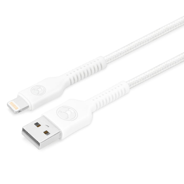 Bonelk Long-Life Easy Grip USB-A To Lightning Cable 1.2m (White)