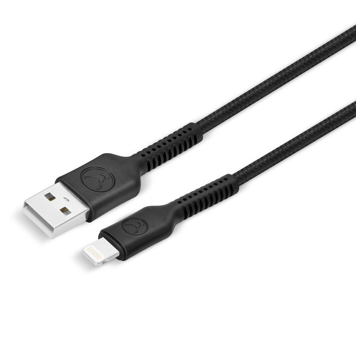 Bonelk Long-Life Easy Grip USB-A To Lightning Cable 1.2m (Black)