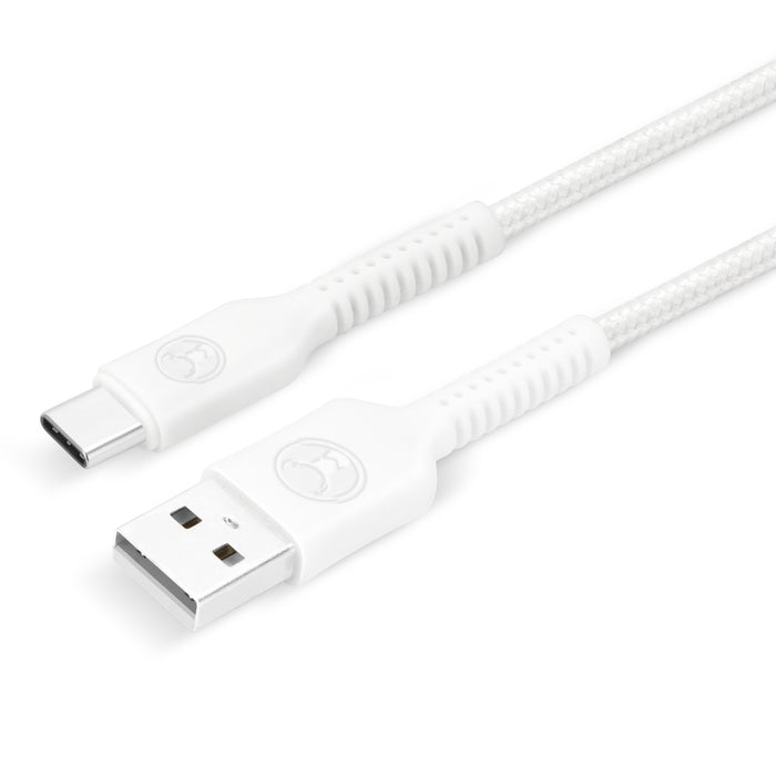 Bonelk Long-Life Easy Grip USB-A to USB-C Cable, 60W 1.2m (White)