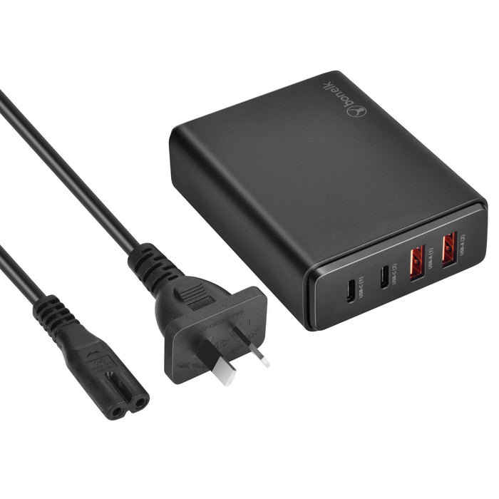 Bonelk Desktop Charger, 2 x USB-C / 2 x USB-A, 65W (Black)