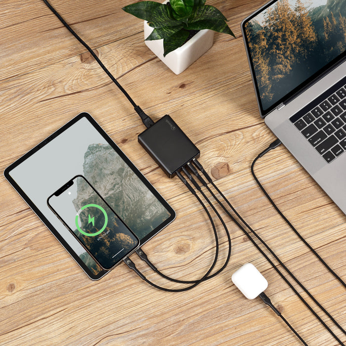 Bonelk Desktop Charger, 2 x USB-C / 2 x USB-A, 65W (Black)