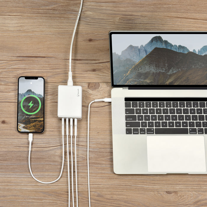 Bonelk Desktop Charger, 2 x USB-C / 2 x USB-A, 65W (White)