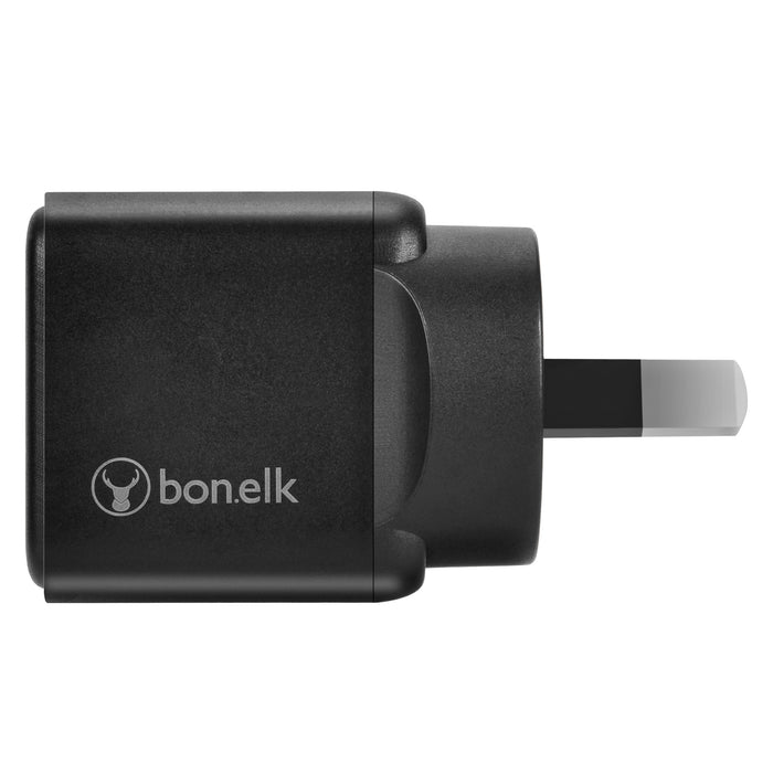 Bonelk 20W PD USB-C GaN Wall Charger + Easy Grip Cable - Black