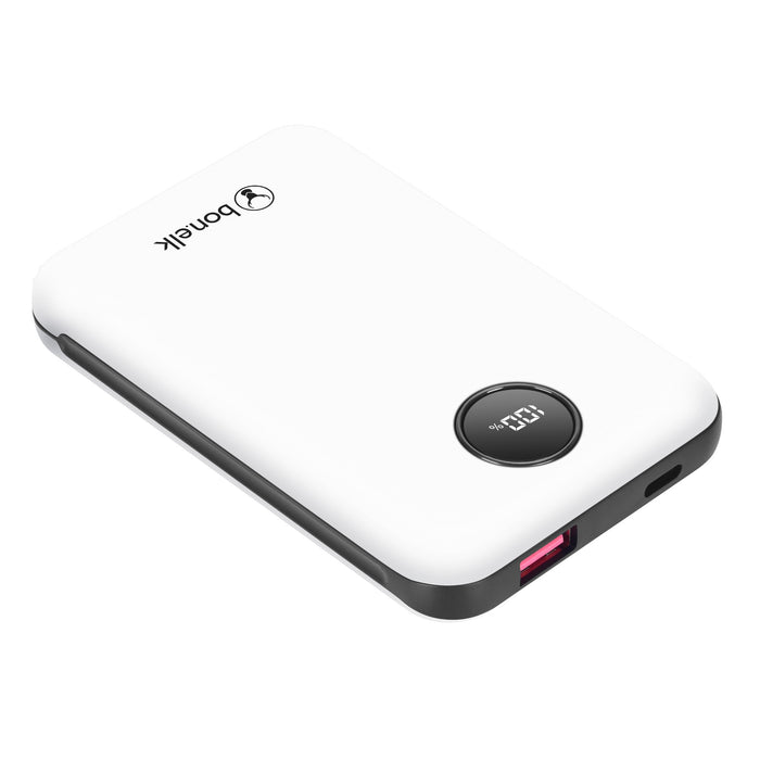 Bonelk Power Bank Mini 10,000mAh, PD20W / QC 22.5W (White)