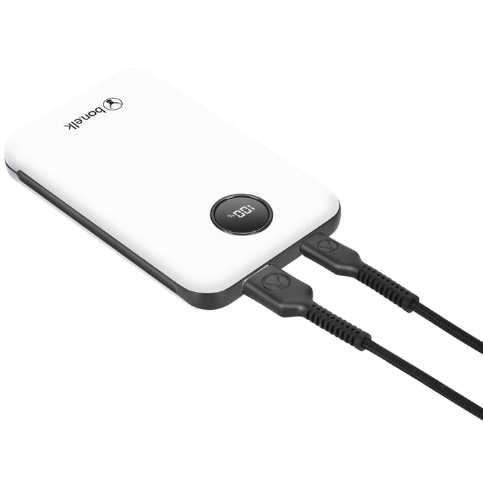 Bonelk Power Bank Mini 10,000mAh, PD20W / QC 22.5W (White)