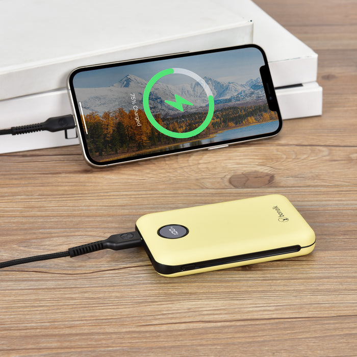 Bonelk Power Bank Mini 10,000mAh, PD20W / QC 22.5W (Yellow)