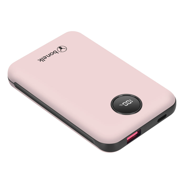 Bonelk Power Bank Mini 10,000mAh, PD20W / QC 22.5W (Pink)