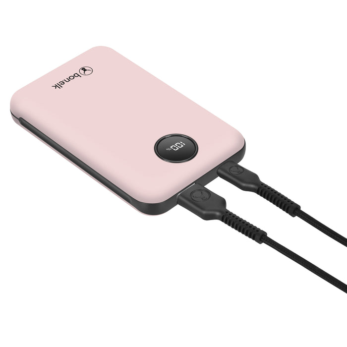 Bonelk Power Bank Mini 10,000mAh, PD20W / QC 22.5W (Pink)