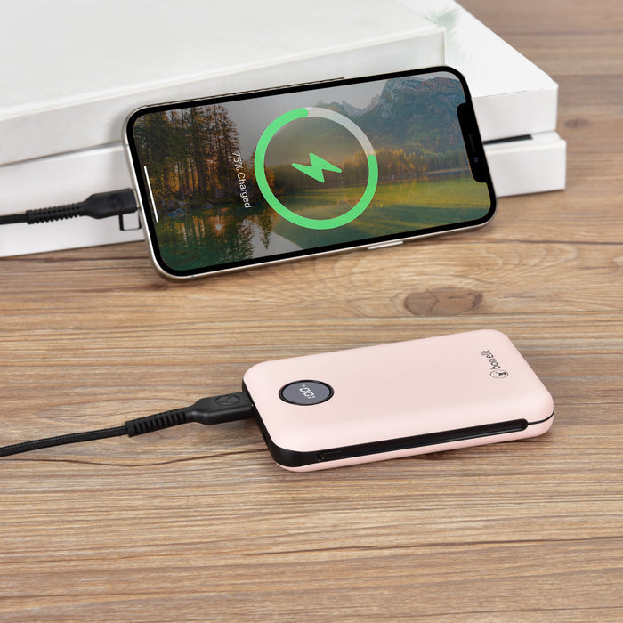 Bonelk Power Bank Mini 10,000mAh, PD20W / QC 22.5W (Pink)