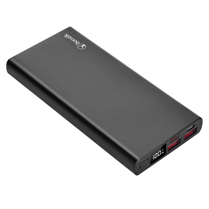 Bonelk Eco Series Slim Power Bank 10,000mAh, PD20W / QC 18W - Black