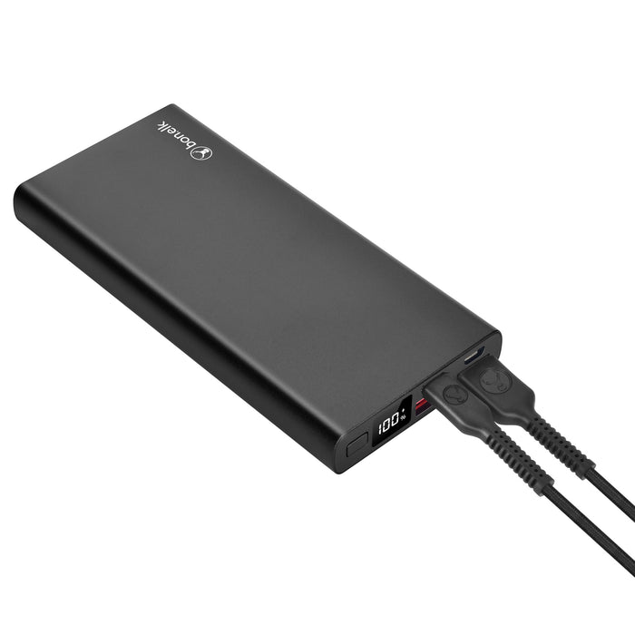 Bonelk Eco Series Slim Power Bank 10,000mAh, PD20W / QC 18W - Black