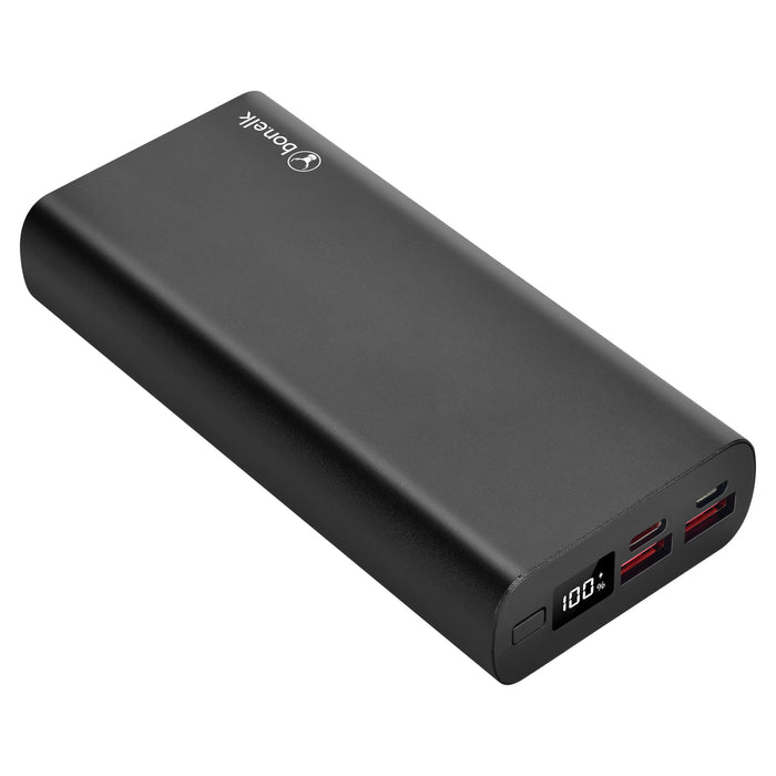 Bonelk Eco Series Slim Power Bank 20,000mAh, PD20W / QC 18W - Black