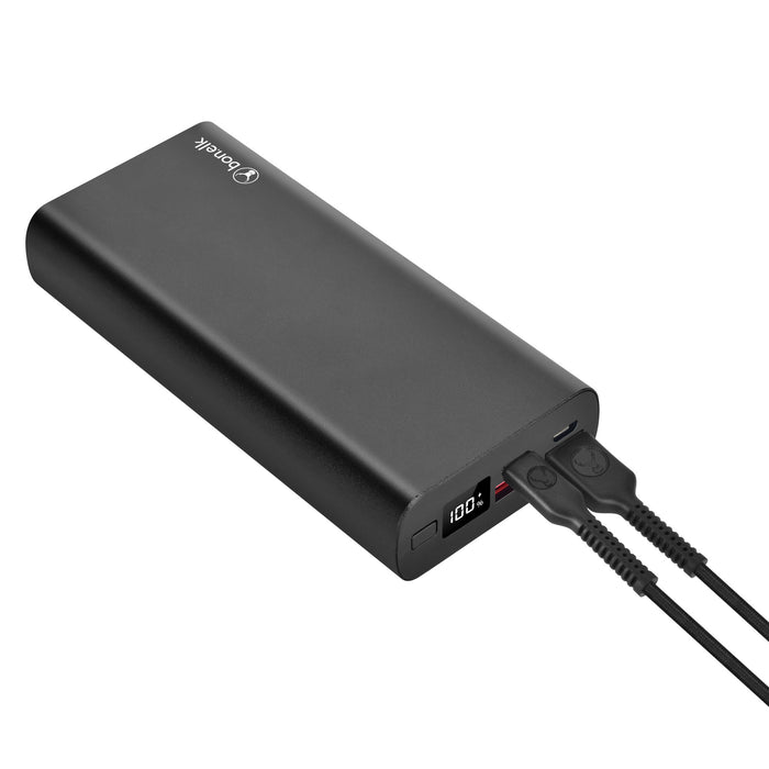 Bonelk Eco Series Slim Power Bank 20,000mAh, PD20W / QC 18W - Black