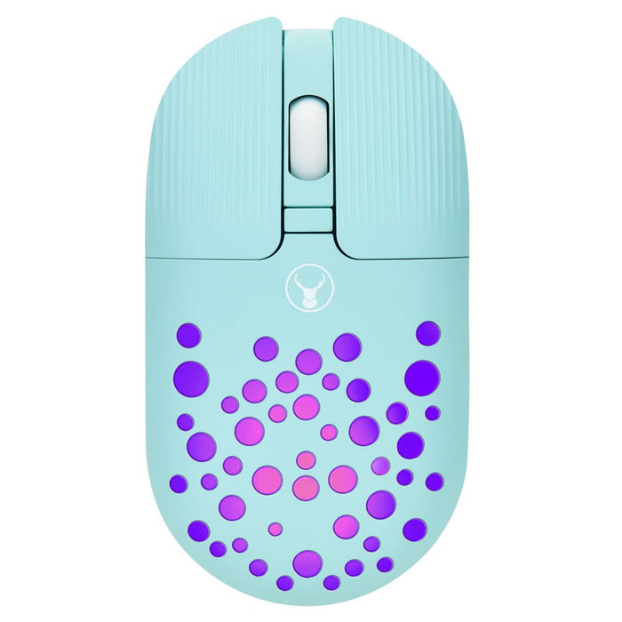 Bonelk Bluetooth/Wireless RGB 4D Mouse, 1200DPI, USB-C, M-270 (Teal)