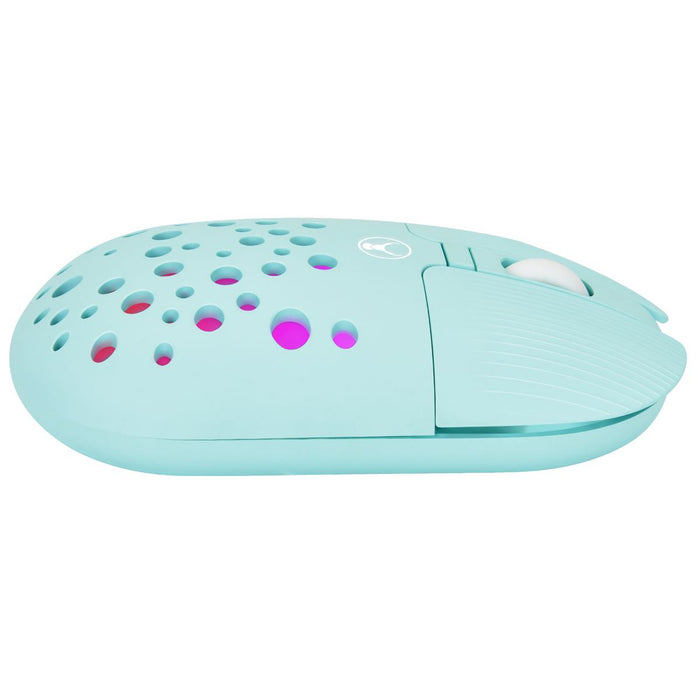 Bonelk Bluetooth/Wireless RGB 4D Mouse, 1200DPI, USB-C, M-270 (Teal)