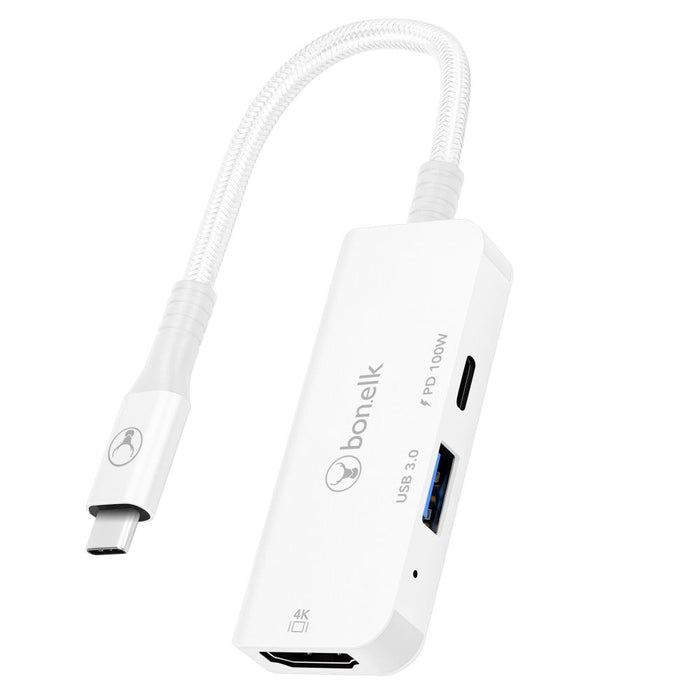 Bonelk Long-Life 3in1 Multiport Hub (White)