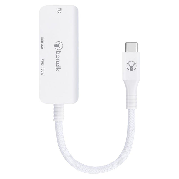 Bonelk Long-Life 3in1 Multiport Hub (White)