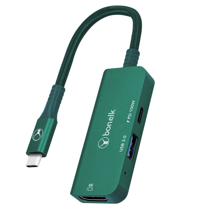 Bonelk Long-Life 3in1 Multiport Hub (Green)