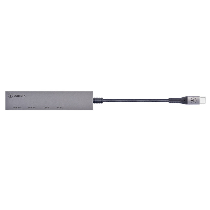 Bonelk Long-Life USB-C 4-in-1 Multiport Slim Hub (Space Grey)