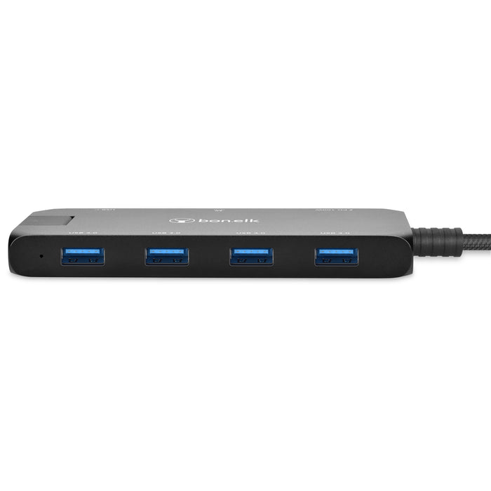 Bonelk Long-Life USB-C To 8-In-1 Multiport Hub (Black)