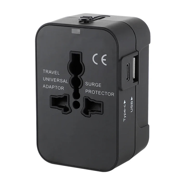 Universal Travel Adapter with USB and USB-C port