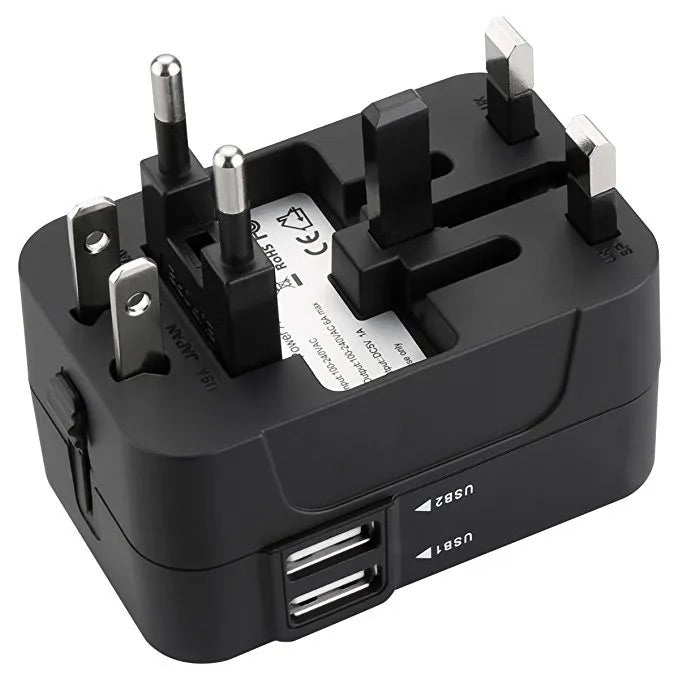 Universal Travel Adapter with USB and USB-C port