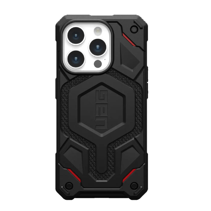 UAG Monarch Pro MagSafe Apple iPhone 15 Pro Max (6.7") Rugged Case - Kevlar Black