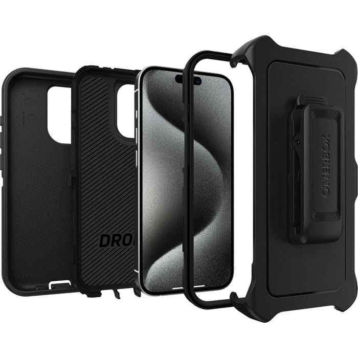 OtterBox Defender Apple iPhone 15 Pro (6.1") Case Black