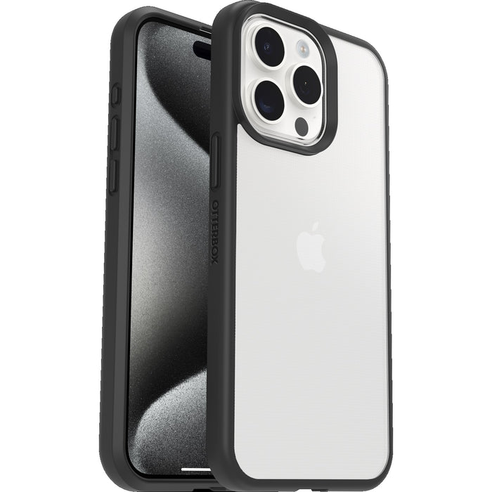 OtterBox React Apple iPhone 15 Pro (6.1") Case Black Crystal (Clear/Black)