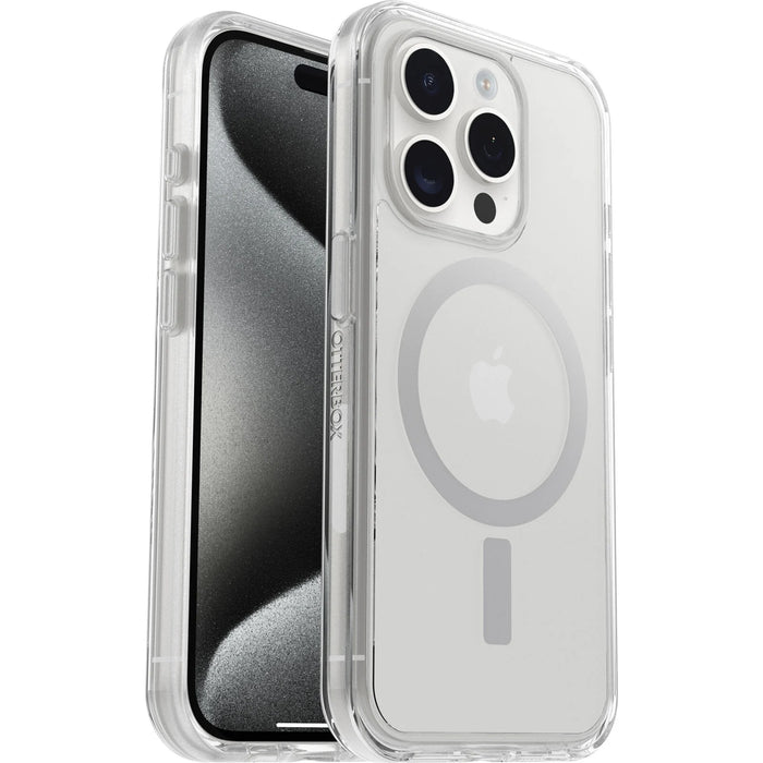 OtterBox Symmetry+ MagSafe Apple iPhone 15 Pro (6.1") Case Clear