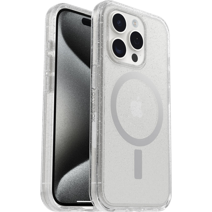 OtterBox Symmetry+ MagSafe Apple iPhone 15 Pro (6.1") Case Stardust (Clear Glitter)