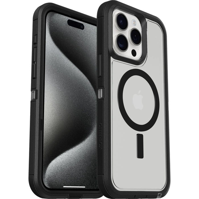 OtterBox Defender XT MagSafe Apple iPhone 15 Pro Max (6.7") Case Dark Side (Clear / Black)