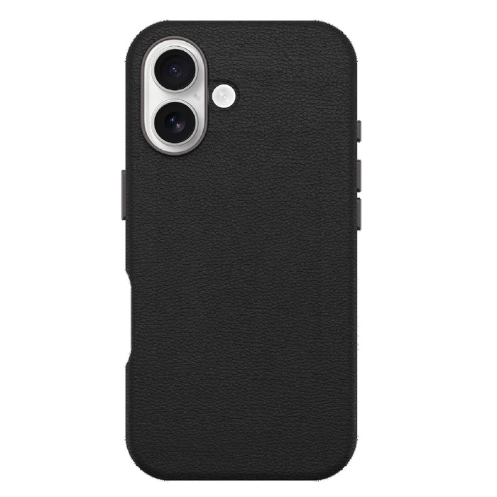 OtterBox Symmetry MagSafe Cactus Leather Apple iPhone 16 (6.1") Case Black,DROP+ 3X Military Standard,Pocket friendly