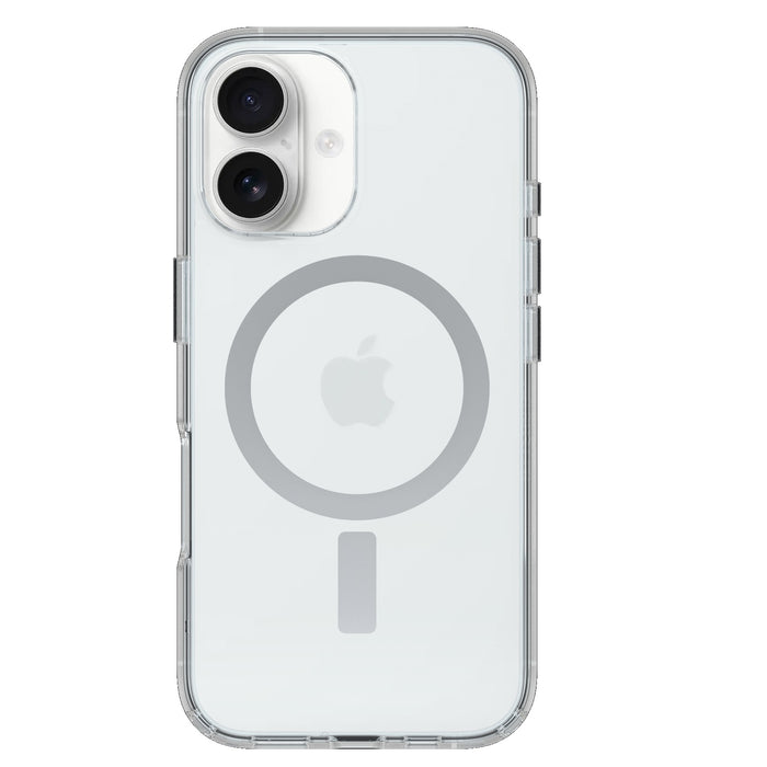 OtterBox Symmetry Clear MagSafe Apple iPhone 16 (6.1") Case Clear, Antimicrobial,DROP+ 3X Military Standard