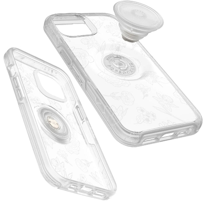 OtterBox Otter + Pop Symmetry Clear Apple iPhone 14 / iPhone 13 Case Flower Of The Month (Clear)