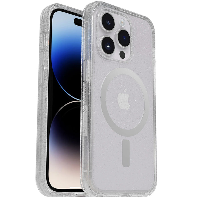 OtterBox Symmetry+ Clear MagSafe Apple iPhone 14 Pro Case Stardust (Clear Glitter)