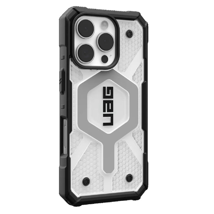 UAG Pathfinder Clear MagSafe Apple iPhone 16 Pro (6.3") Rugged Case - Ice/Silver