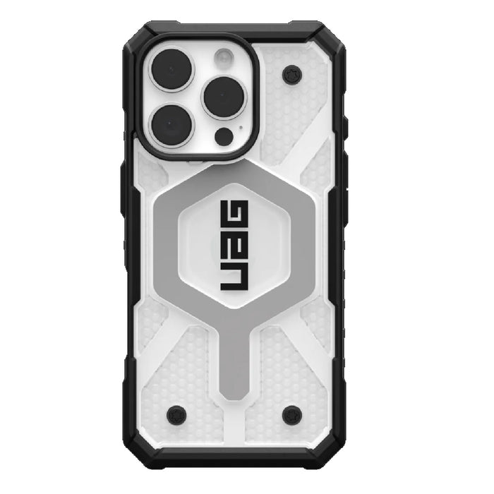 UAG Pathfinder Clear MagSafe Apple iPhone 16 Pro (6.3") Rugged Case - Ice/Silver