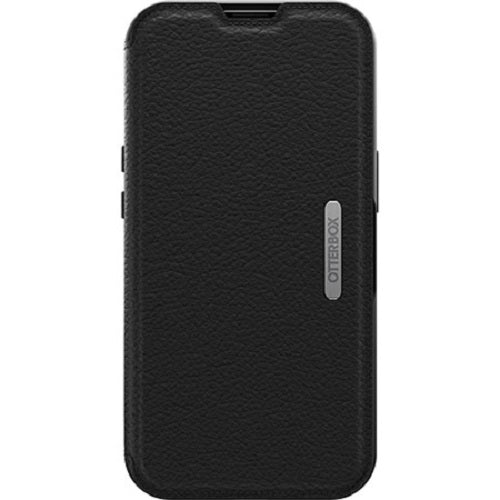 OtterBox Strada Apple iPhone 13 Pro Case Black, Leather Folio Cover, Card Holder