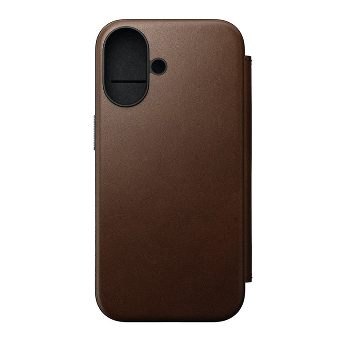 Nomad - Modern Leather Folio - iPhone 16 Plus - Brown