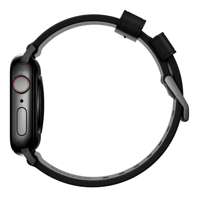 Nomad - Modern Band for Apple Watch 45/49mm - Black with Black Hardware