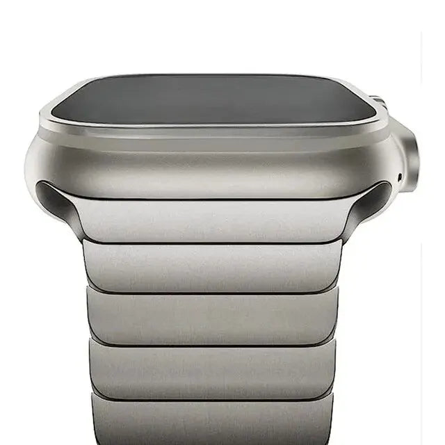 Luxury Stainless Steel Metal Band For Apple Watch - Titanium