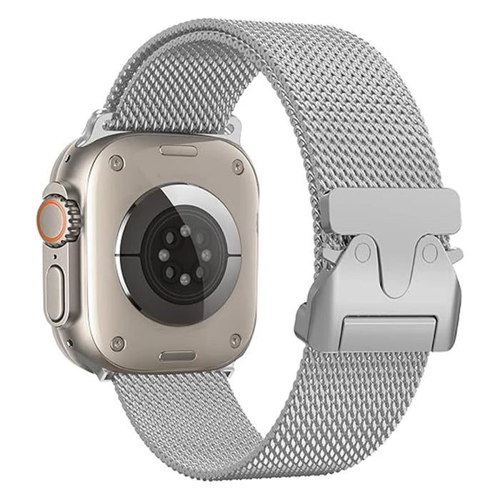 Milanese Loop Band For Apple Watch - Silver